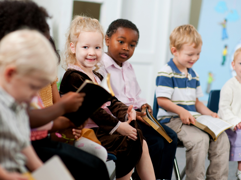 Children participating in Vacation Bible School at church, smiling and engaging in group activities, represent connection, community, and faith formation supported by Called Children participating in Vacation Bible School at church, smiling and engaging in group activities, represent connection, community, and faith formation supported by Called